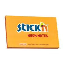 Stickn Notes samoprzylepny neon pomara�czowy 127 mmx76 mm