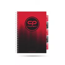 CoolPack Ko�ozeszyt A4 PP Gradient Cranberry kratka 100 kartek