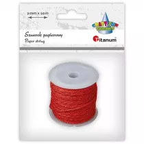 Titanum Sznurek papierowy czerwono-z�oty 2mm x 10m 10 m
