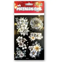 Naklejki foliowe Metalic Double Flowers PENMATE
