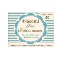 Nacomi Shea Butter Cream krem do twarzy z peptydem 50+ na noc 50 ml