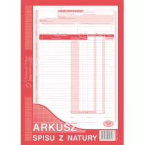 Michalczyk i Prokop Druk Arkusz Spisu z Natury A4