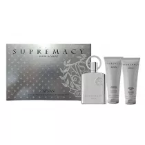 Afnan Zestaw Woda perfumowana Supermacy Silver + el pod prysznic + Balsam po goleniu 100 ml
