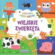 Wiejskie zwierzta. Kolorowe rozkadanki