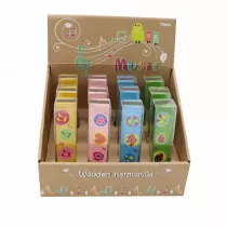 Artyk PROMO Harmonijka drewniana 127397 p12, mix cena za 1 szt