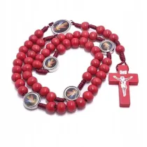 R�aniec drewniany czerwony - Jezu ufam Tobie