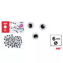 Mp Main Paper Oczy ruchome samoprzylepne 6mm