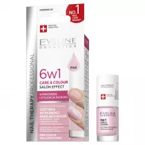 Eveline Cosmetics Nail Therapy 6w1 Care & Colour odywka do paznokci Pink 5 ml