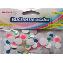 Brewis Ruchome oczka z kolorowymi �renicami 44 szt.