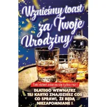 Yeku Karnet Urodziny z nak�adk� na butelk�
