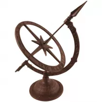 Esschert Design Zegar soneczny eliwny 38,5 cm