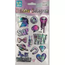 Stnux Naklejki rainbow hologram - Unicorn