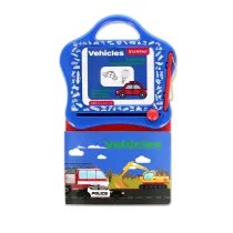 Tablica magnetyczna z  ksi��eczka do nauki rysunk�w Vehicles STARPAK 552504