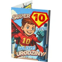 Yeku Karnet Urodziny 10 ch�opiec - Superbohater