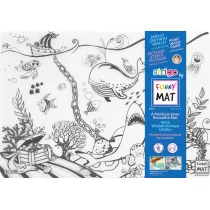 Funny Mat Transparent - Podwodny �wiat. Mata do kolorowania wielokrotnego u�ytku Strigo