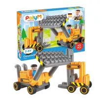 Klocki konstrukcyjne, Plac budowy, 43 el., 2+