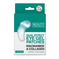 Beauty Formulas �elowe p�atki pod oczy Niacynamid & Kolagen 6 szt.