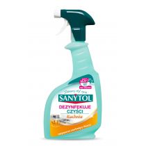 Sanytol Spray do kuchni o zapachu cytrusów czyści odtłuszcza i dezynfekuje 500 ml