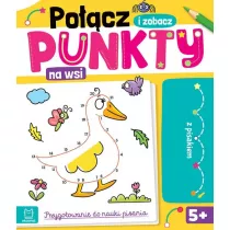 Pocz punkty i zobacz! Na wsi. Przygotowanie do nauki pisania. cieralny pisak