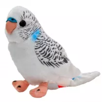 Papuga falista bia�a 13cm Beppe