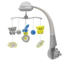 Karuzelka plastikowa z projektorem szary Baby Mix