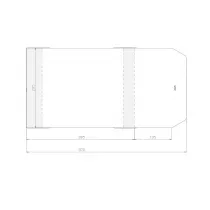 Sztapel Okadka regulowana 285 x 520 mm 50 szt.