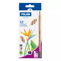 Milan Kredki owkowe szecioktne 12 szt.