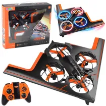 Dron R/C Quadcopter �wiat�a LED aplikacja LeanToys