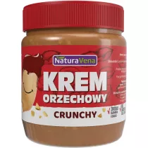 NaturaVena Krem orzechowy crunchy 100 % bez dodatku soli i cukr�w 340 g