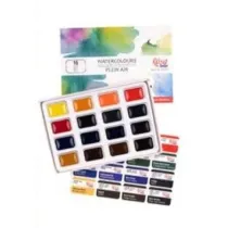 Koh-I-Noor Zestaw farb akwarelowych w kostkach 16 kolor�w