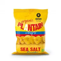 Oxfam Fair Trade Chipsy z plantana z sol morsk 85 g