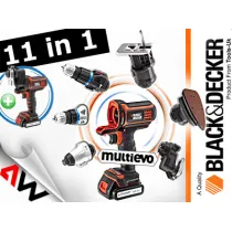 Black+decker narz�dzie wielofunkcyjne 18v mt218kb 2x1,5ah +g�owica wkr�tarska