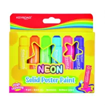 Pbs Connect Farby plakatowe w sztyfcie neon 10g 6 kolorw 6 x 10 g