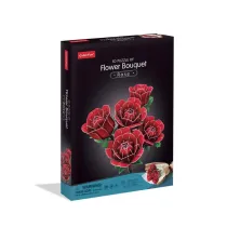 Puzzle 3D 265 el. Du�y bukiet kwiat�w R�e Cubic Fun