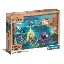 Puzzle 1000 el. Compact Disney Maps Little Mermaid Clementoni