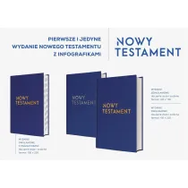 NOWY TESTAMENT z infografikami Sk�ad dwu�amowy t�oczenie z�ote