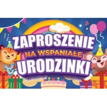 Zaproszenie Urodziny 10 szt.