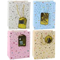 LeanToys Torebka prezentowa mix 32x26x12cm