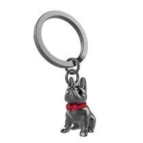 Metalmorphose Brelok do kluczy 3D buldog czarny