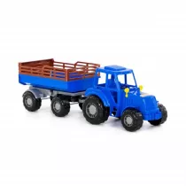 Traktor Altaj niebieski z przyczep Nr2 w siatce 84767 Polesie