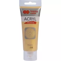 Happy Color Farba akrylowa metalik delikatne z�oto 75ml