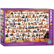 Puzzle 1000 el. Halloween zwierzt domowych Eurographics