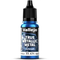 Vallejo: 77.171 - True Metallic Metal - Airbrush - Sapphire Blue (18 ml)