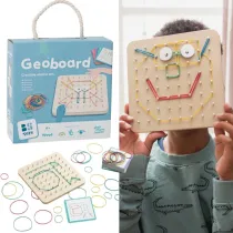 Geoplan tablica manipulacyjna edukacyjna z gumkami Bs Toys