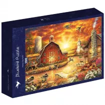 Puzzle 3000 el. Zach�d s��nca na wsi, Chuck Plisson Bluebird Puzzle