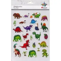 Titanum Naklejki 3D papierowe na piance dinozaury 24 szt