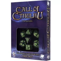 Komplet Koci "Zew Cthulhu" 7th Edition. Czarno.zielony Q-Workshop