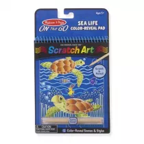MELISSA Zdrapywanka Tczowe karteczki Scratch Art Sea Life 19149 Melissa & Doug