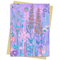 Flame Tree Karnet B6 Fioletowy ogr�d Lucy Innes Williams