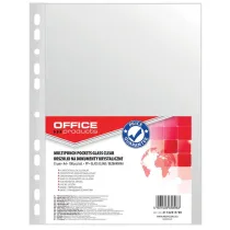 Paczka koszulki na dokumenty A4 Office Products PP krystalaliczne 55mikr. 100 sztuk
